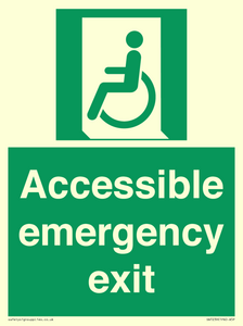 Accessible emergency exit (left)
